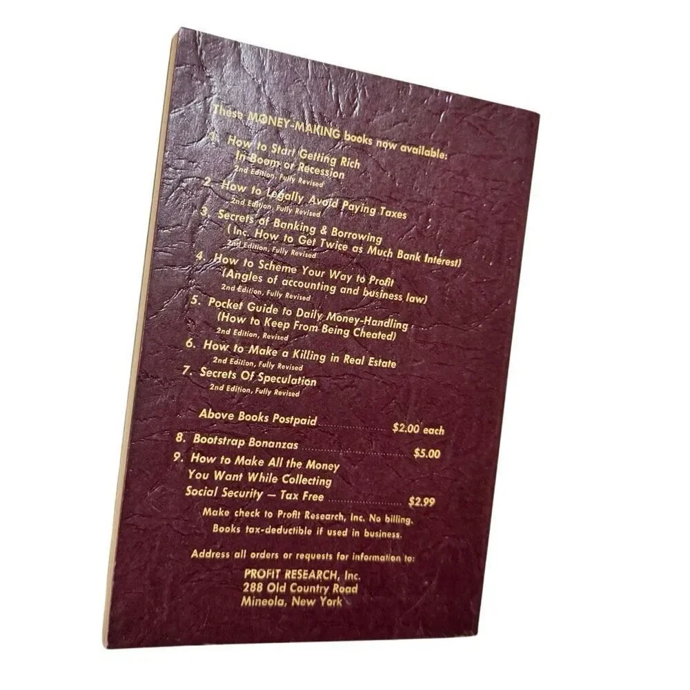 1963 Pocket Guide To How To Scheme Your Way To Profit Book No. 4